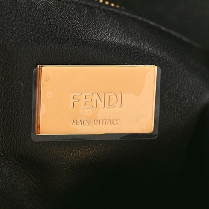 Fendi Nappa Stacked Bar Mini Peekaboo Iconic Satchel Black 6 of 9