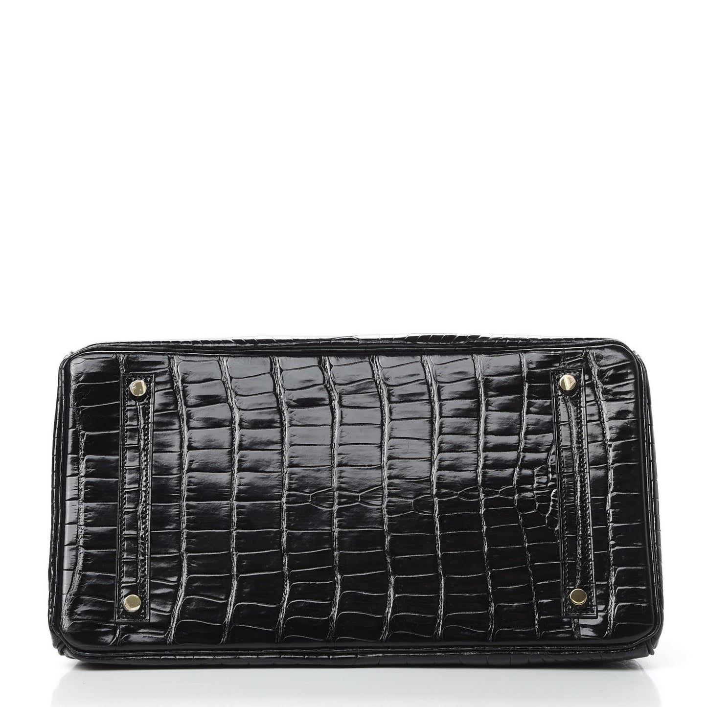 Shiny Porosus Crocodile Birkin 35 Black