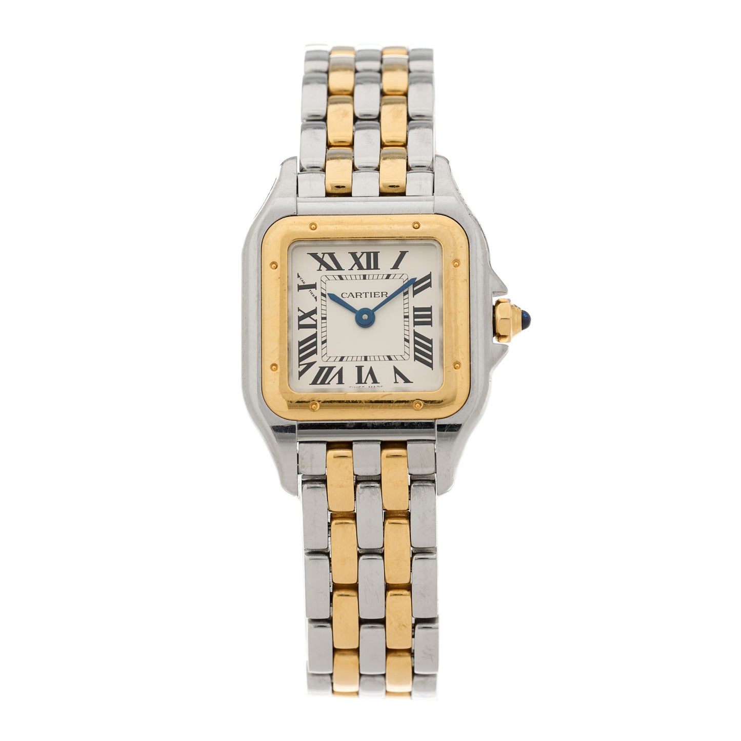Stainless Steel 18K Yellow Gold 22mm Panthere Quartz Watch