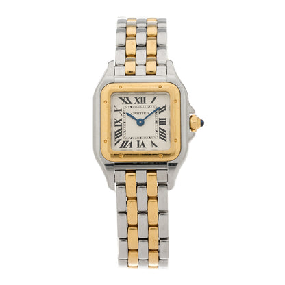 Cartier Stainless Steel 18K Yellow Gold 22mm Panthere Quartz Watch 1 of 5