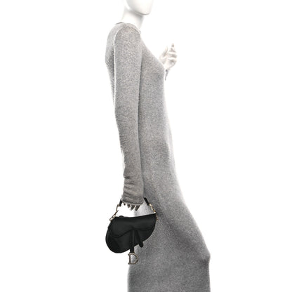 Christian Dior Satin Crystal Mini Saddle Bag Black 2 of 9