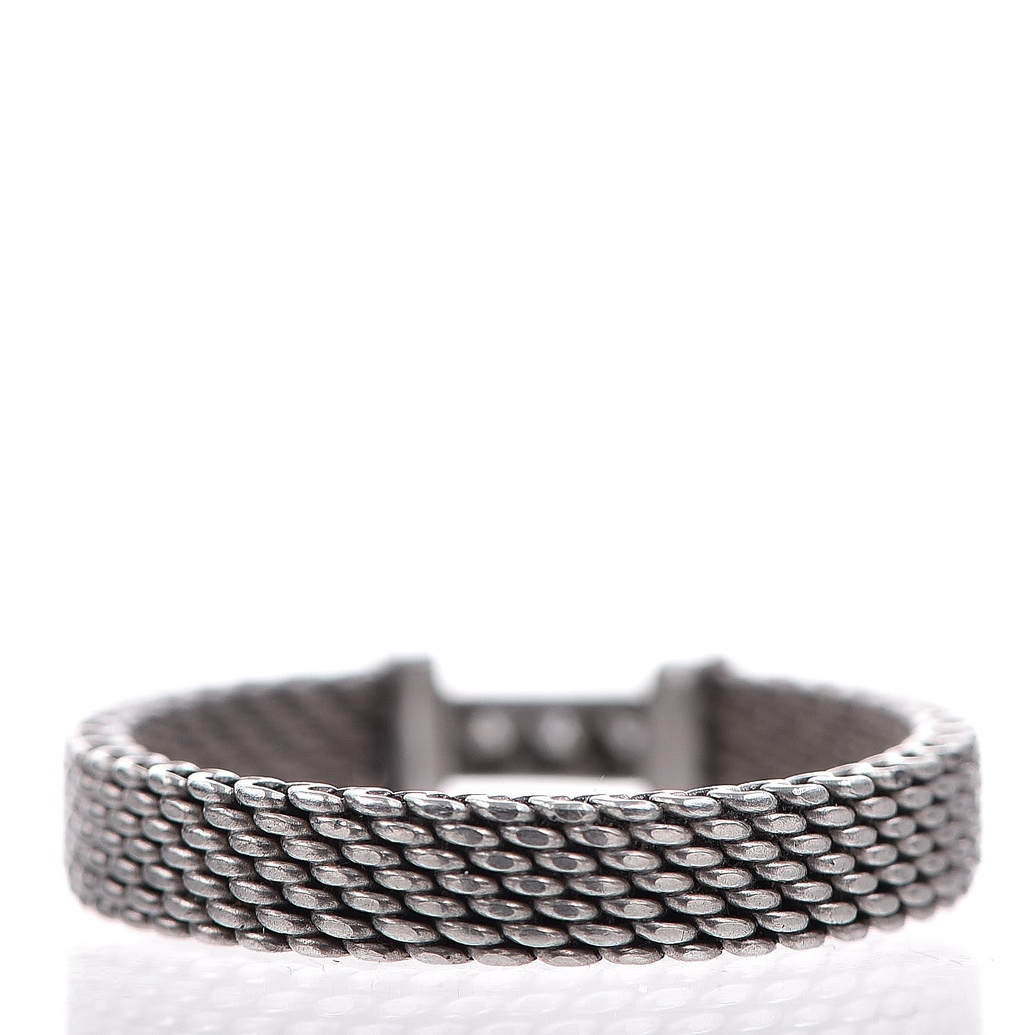 Tiffany Sterling Silver Diamond Narrow Somerset Ring 52 6 5 of 5