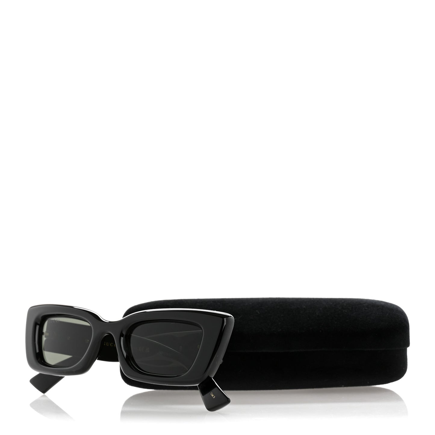 Acetate Cat Eye GG Marmont Logo Sunglasses GG1827S Black