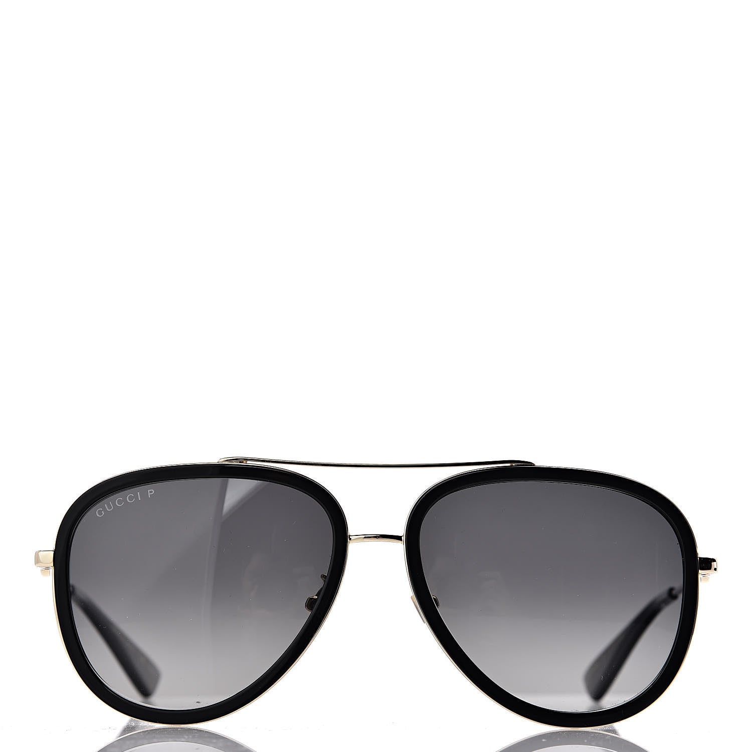 Gucci Aviator Sunglasses GG0062S Black Gold 2 of 9