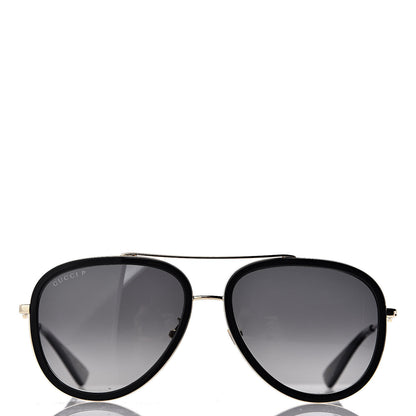 Gucci Aviator Sunglasses GG0062S Black Gold 2 of 9