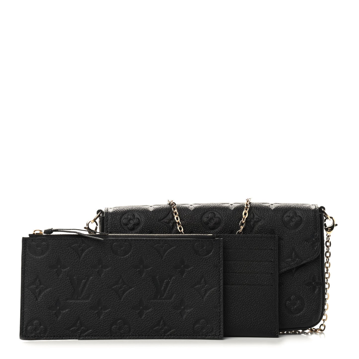 Empreinte Pochette Felicie Chain Wallet Black