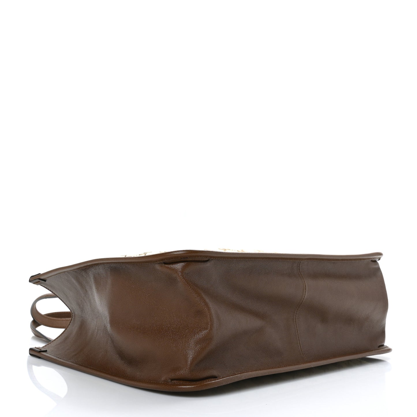 Monogram Horsebit 1955 Tote Bag Beige Brown Sugar
