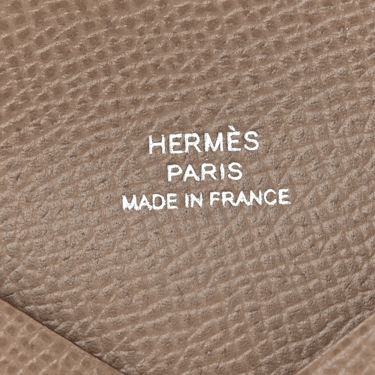 Hermes Epsom Calvi Card Case Etoupe 6 of 8