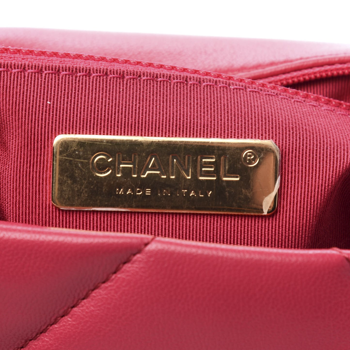 Goatskin Quilted Medium Chanel 19 Flap Pink