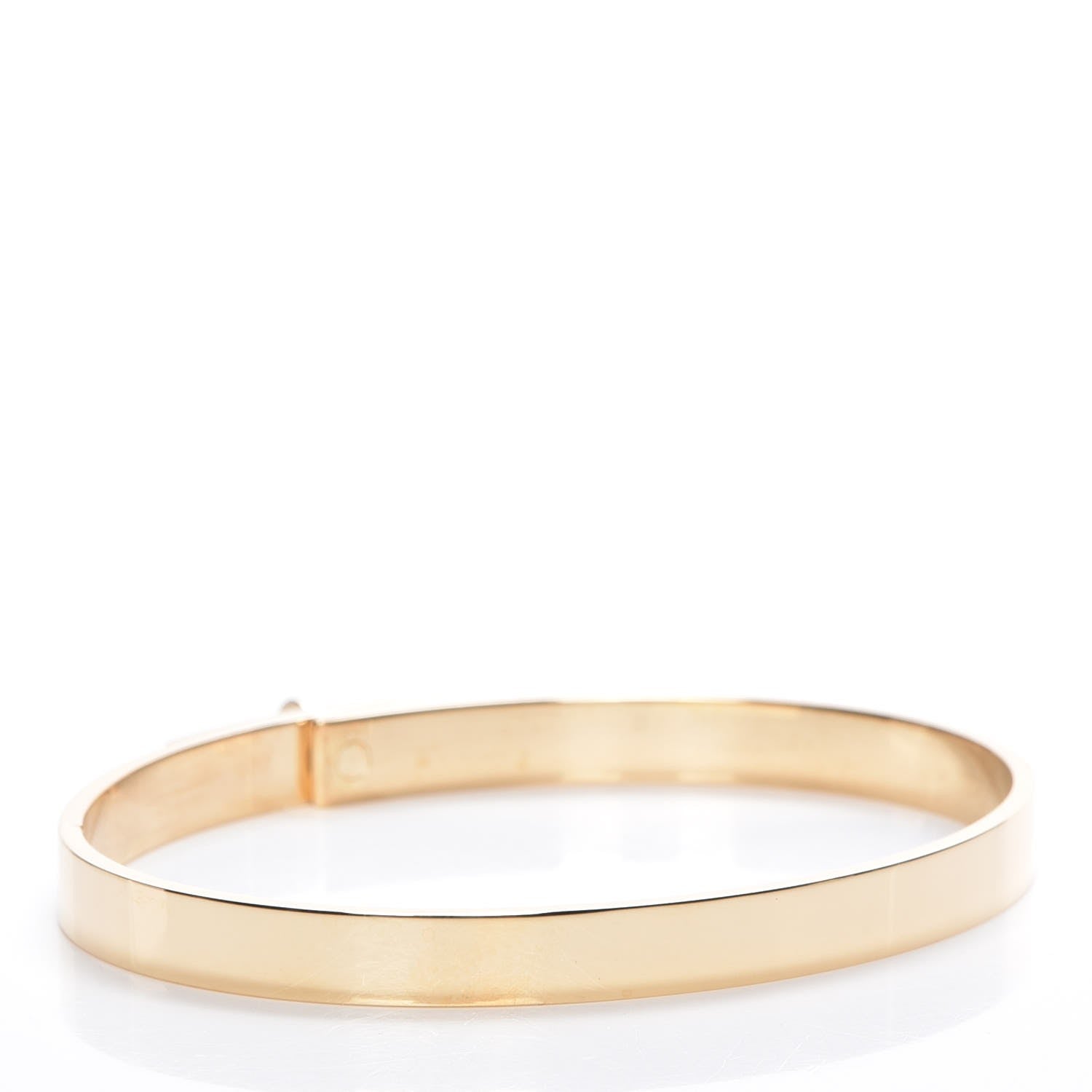 Hermes 18K Yellow Gold Diamond Kelly PM Bangle Small 3 of 6