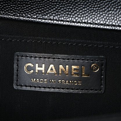 Chanel Caviar Quilted Medium Boy Flap Black 6 of 10