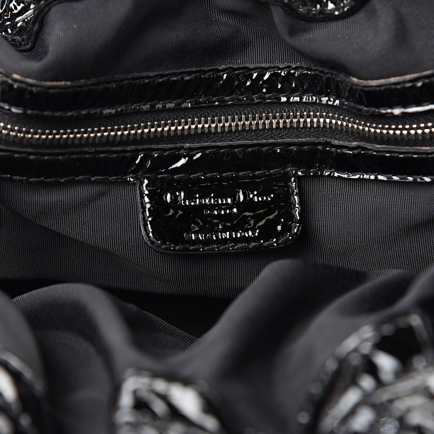 Christian Dior Patent Cannage Medium Le Trente Tote Black 6 of 13