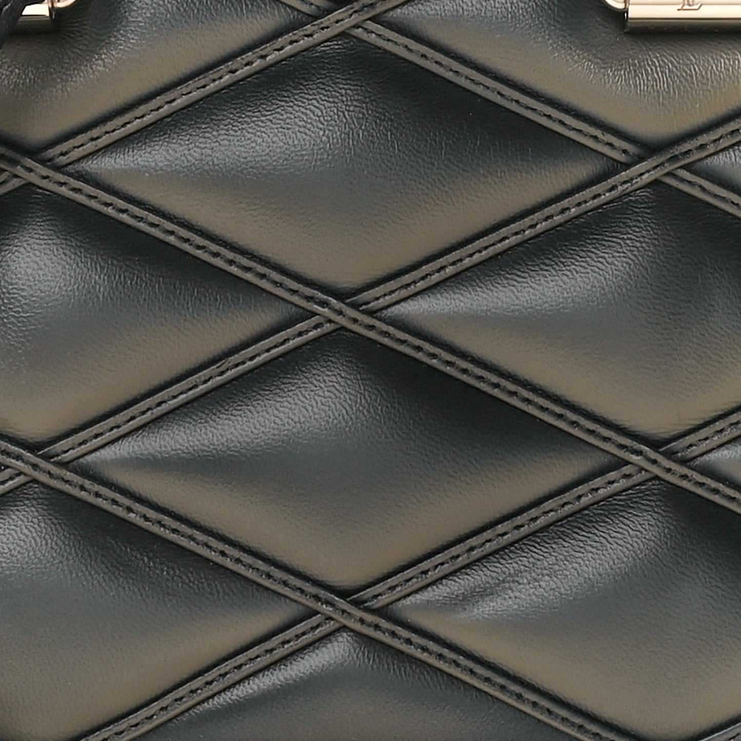 Lambskin Malletage Alma BB Black Beige