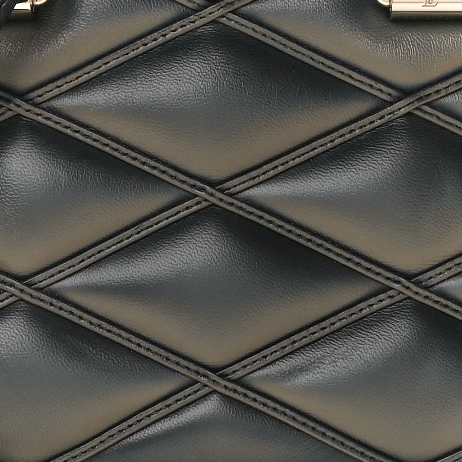 Louis Vuitton Lambskin Malletage Alma BB Black Beige 10 of 13
