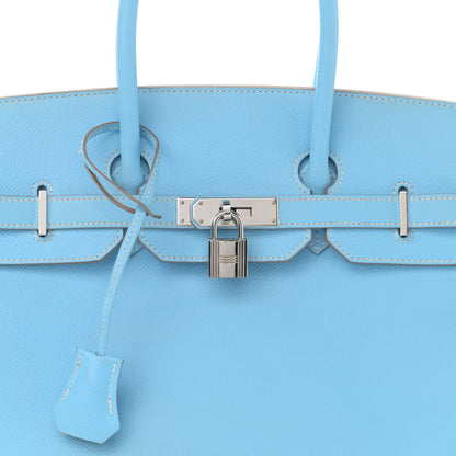 Hermes Epsom Candy Birkin 35 Celeste Mykonos 8 of 13