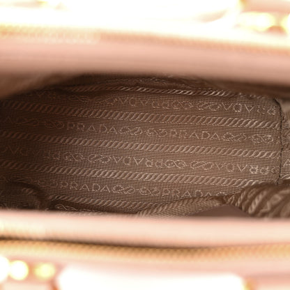 Prada Saffiano Lux Micro Galleria Double Zip Tote Cammeo 5 of 12