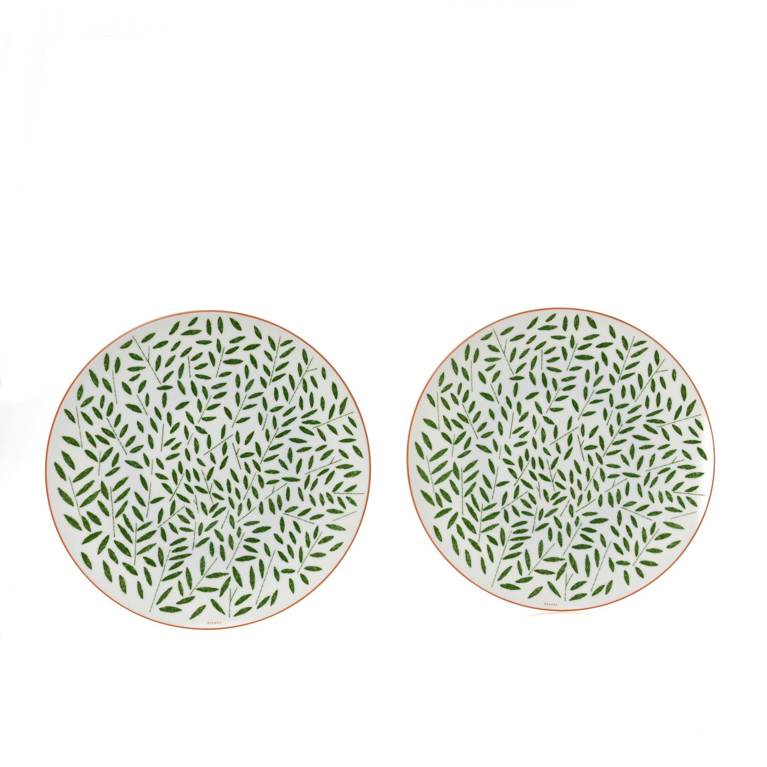 Hermes Porcelain A Walk In The Garden Dinner Plate Set of 2 1 of 5