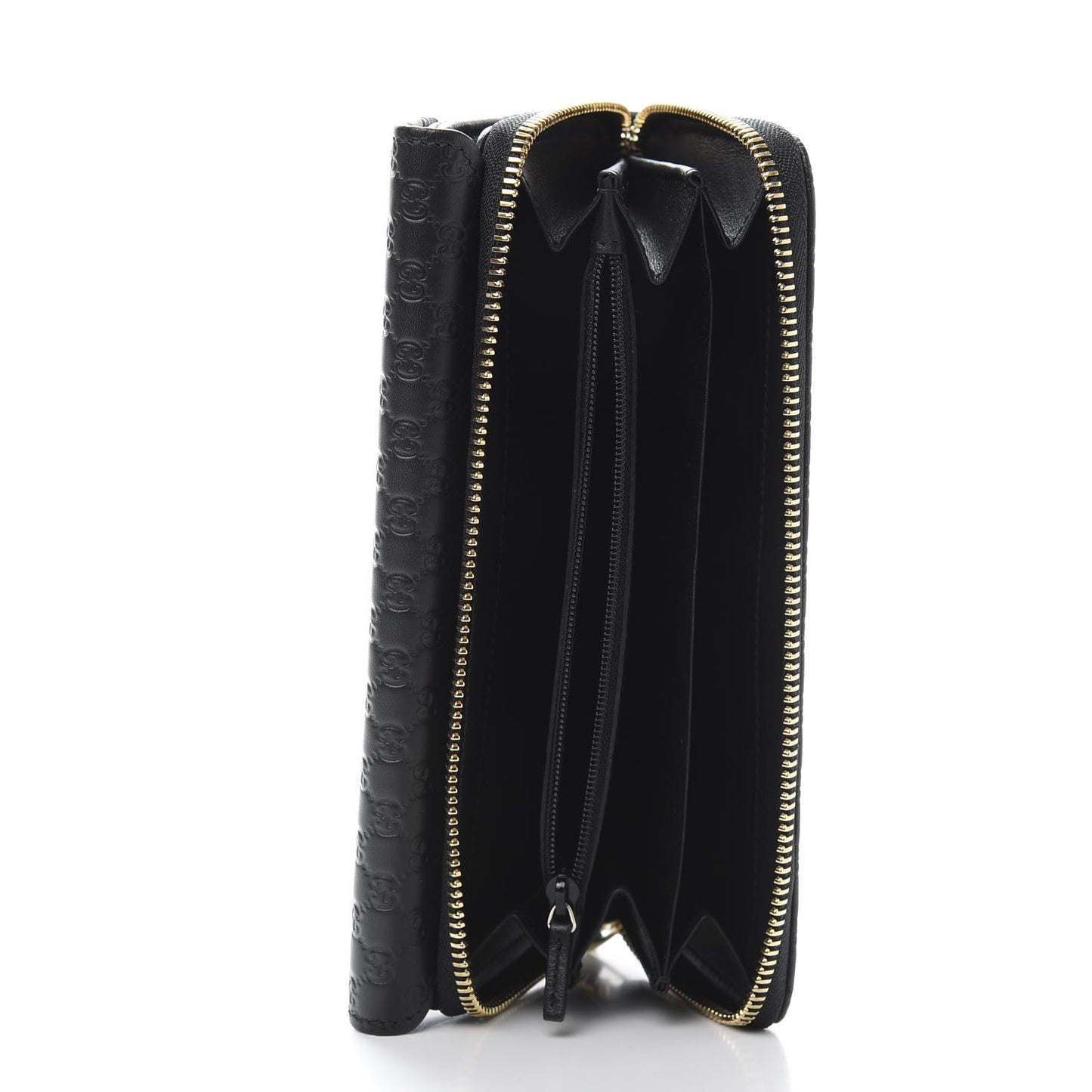 Soft Microguccissima Continental Zip Wallet Black