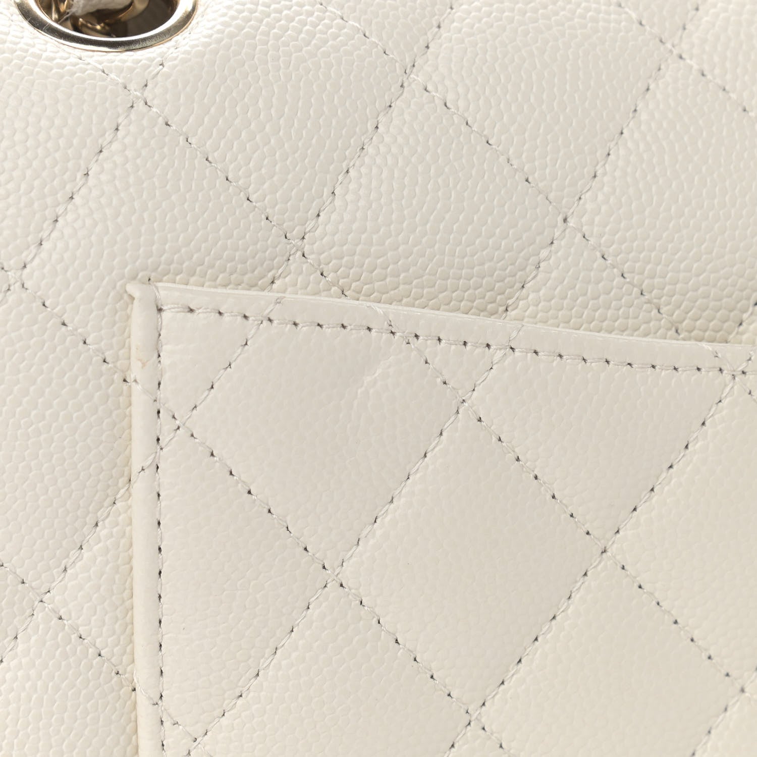 Chanel Caviar Quilted Small Double Flap White 11 of 13