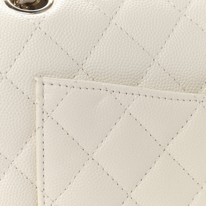 Chanel Caviar Quilted Small Double Flap White 11 of 13