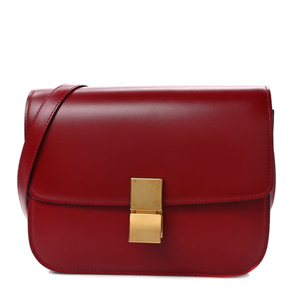Celine Box Calfskin Medium Classic Box Flap Bag Red 1 of 10