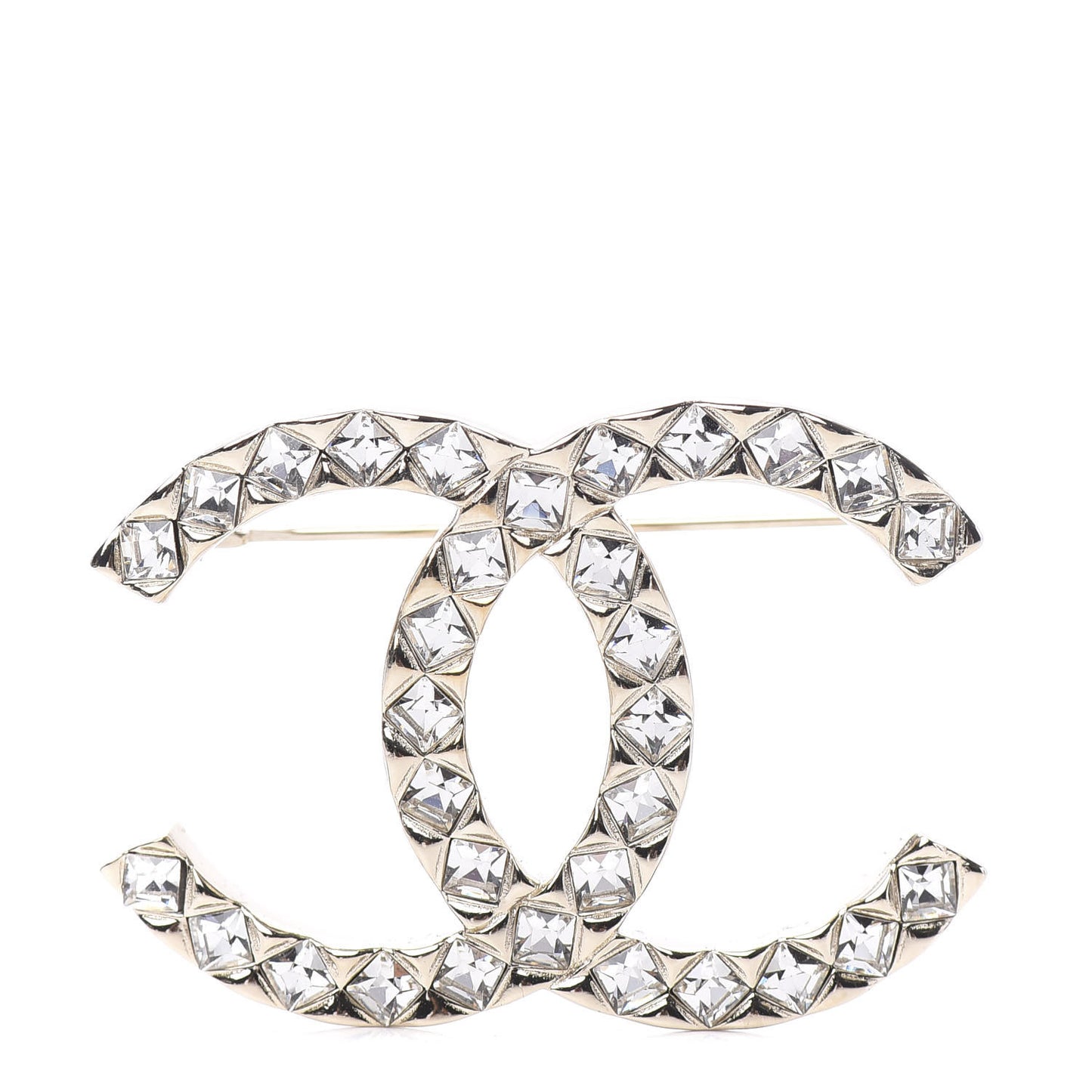 Baguette Crystal High Society CC Brooch Gold