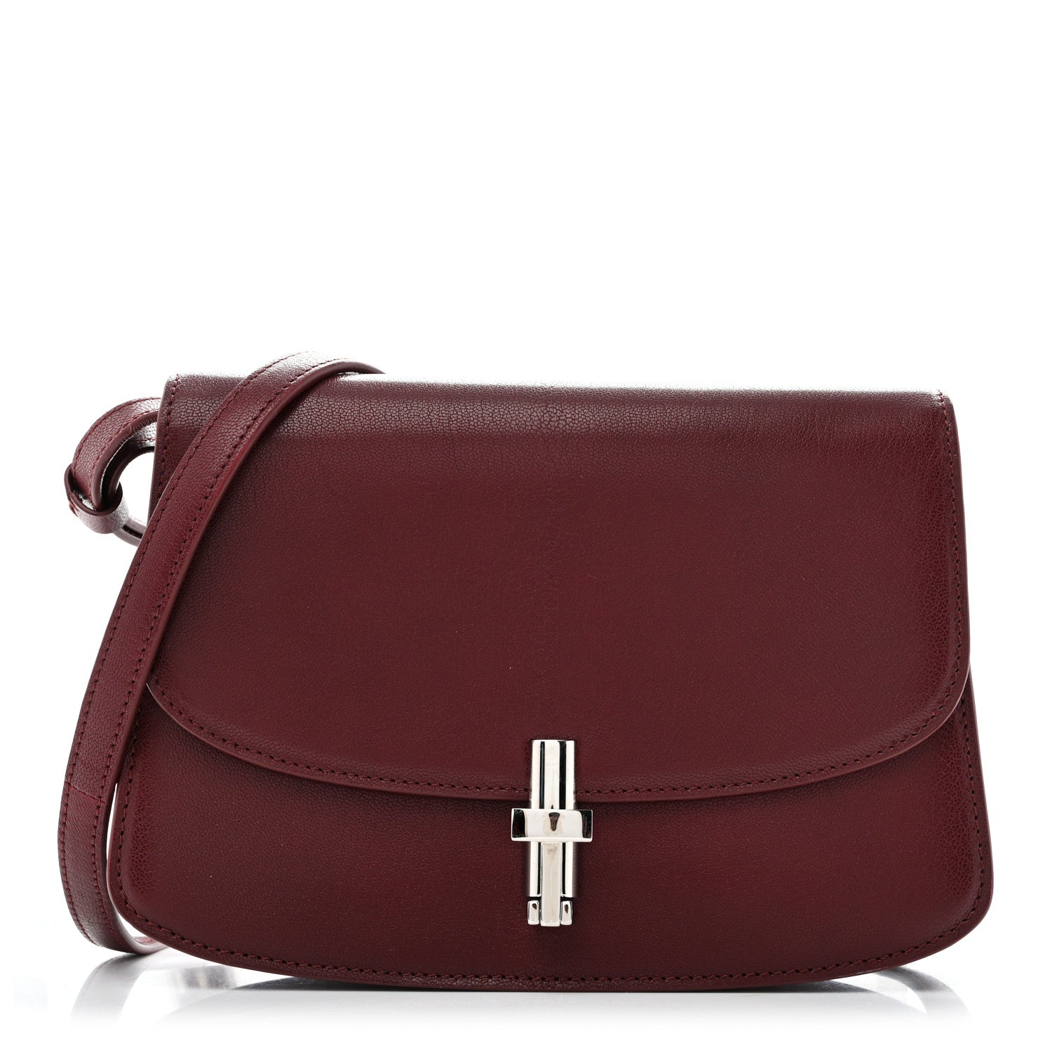 The Row Goatskin The Sofia 8.75 Crossbody Burgundy 1 of 12