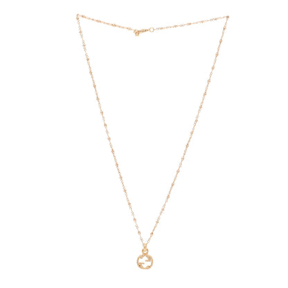 Gucci 18K Yellow Gold Running GG Pendant Necklace 3 of 6