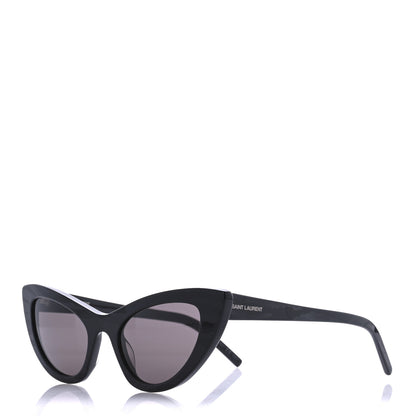 Saint Laurent Acetate New Wave Tiger Lily SL213 Cat Eye Sunglasses Black 1 of 9