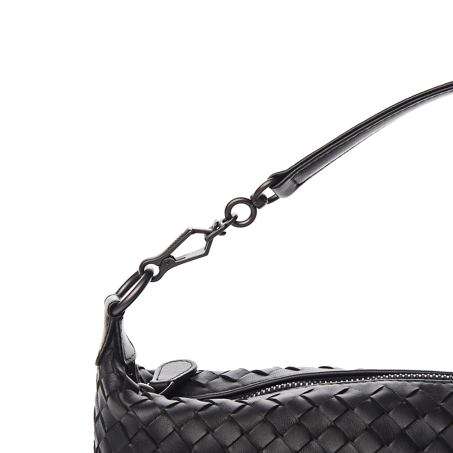 Bottega Veneta Nappa Intrecciato Small Shoulder Bag Black 10 of 10