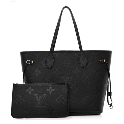 Louis Vuitton Empreinte Monogram Giant Neverfull MM Black 1 of 10