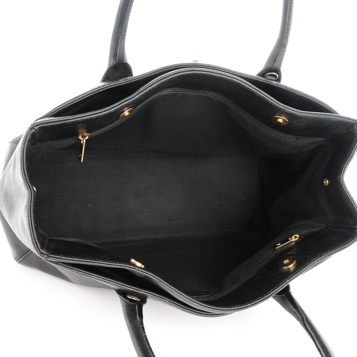 Chanel Calfskin Cerf Executive Shopper Tote Black 5 of 18