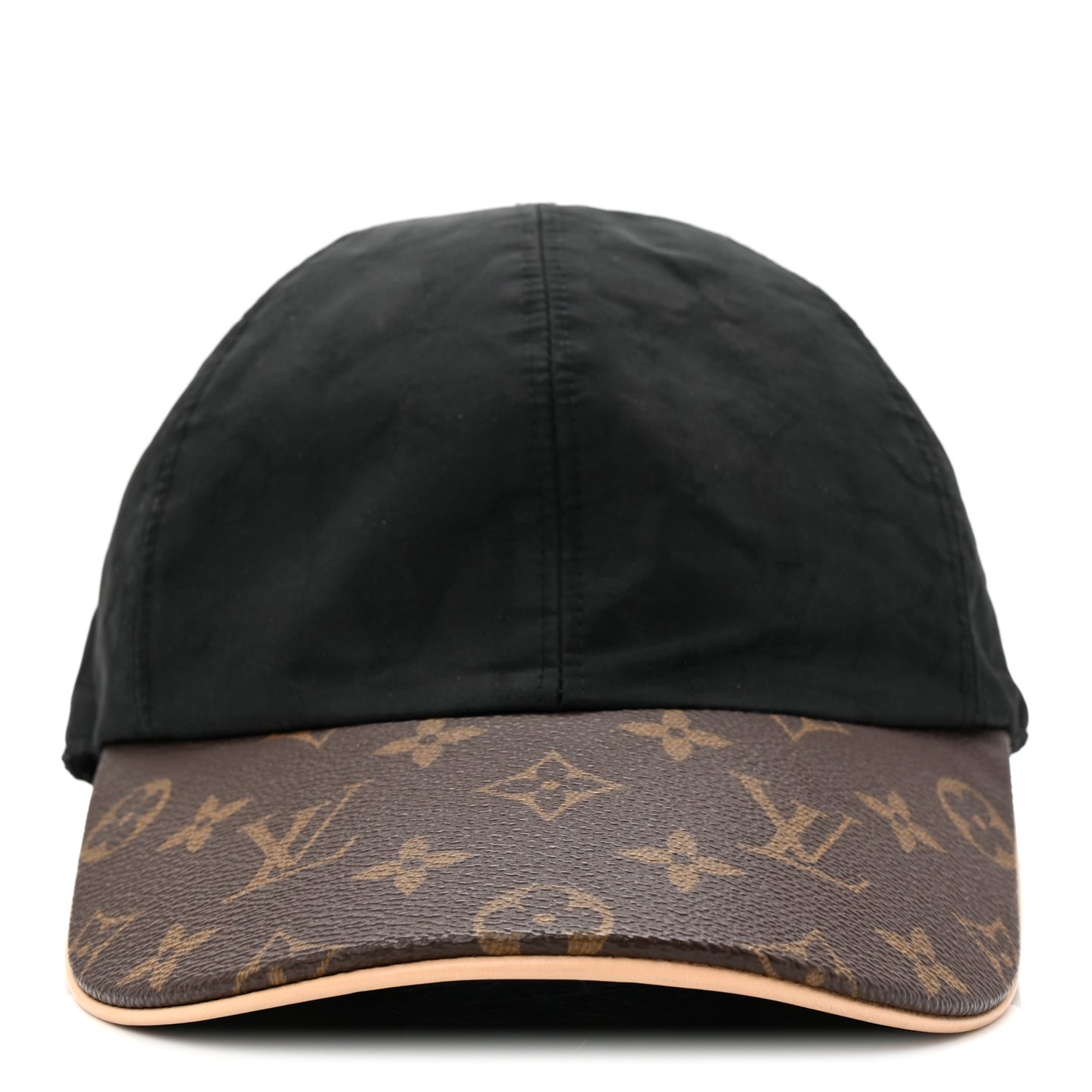 Polyester Silk Monogram LV Get Ready Cap Black