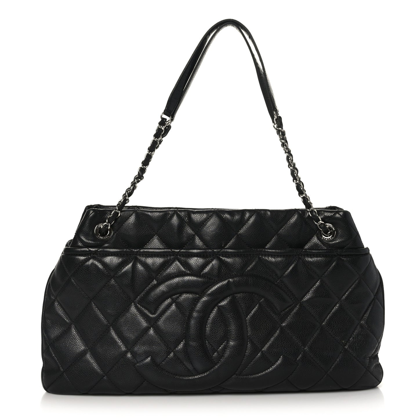 Caviar Quilted CC Timeless Soft Tote Black