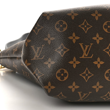 Louis Vuitton Monogram Flower Zipped Tote MM Black 7 of 8