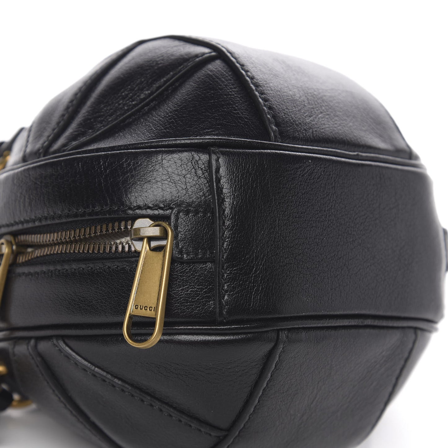 Piuma Lux Energy Mini Tifosa Basketball Shaped Shoulder Bag Black