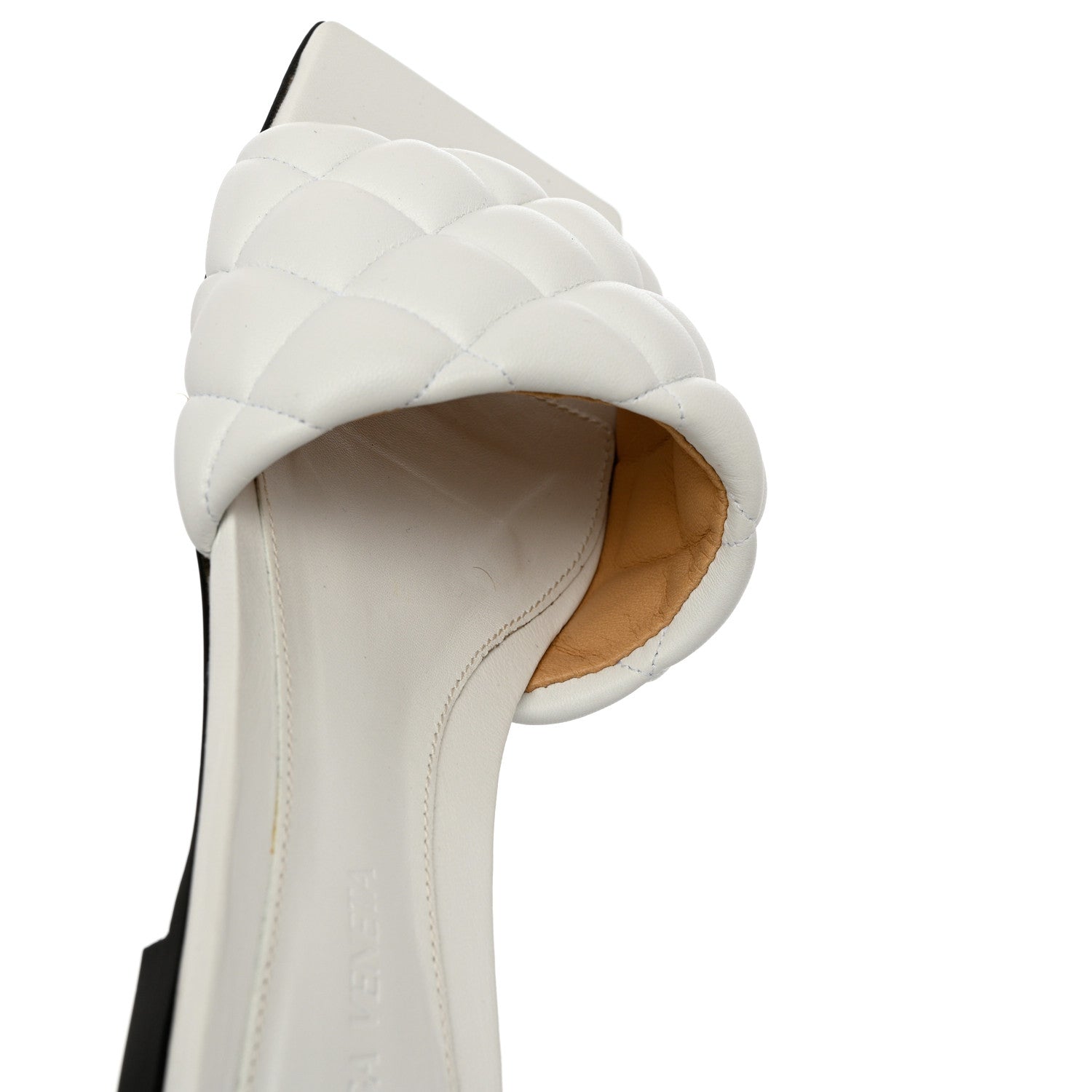 Bottega Veneta Nappa Matelasse Padded Flat Sandals 37 Optic White 11 of 12