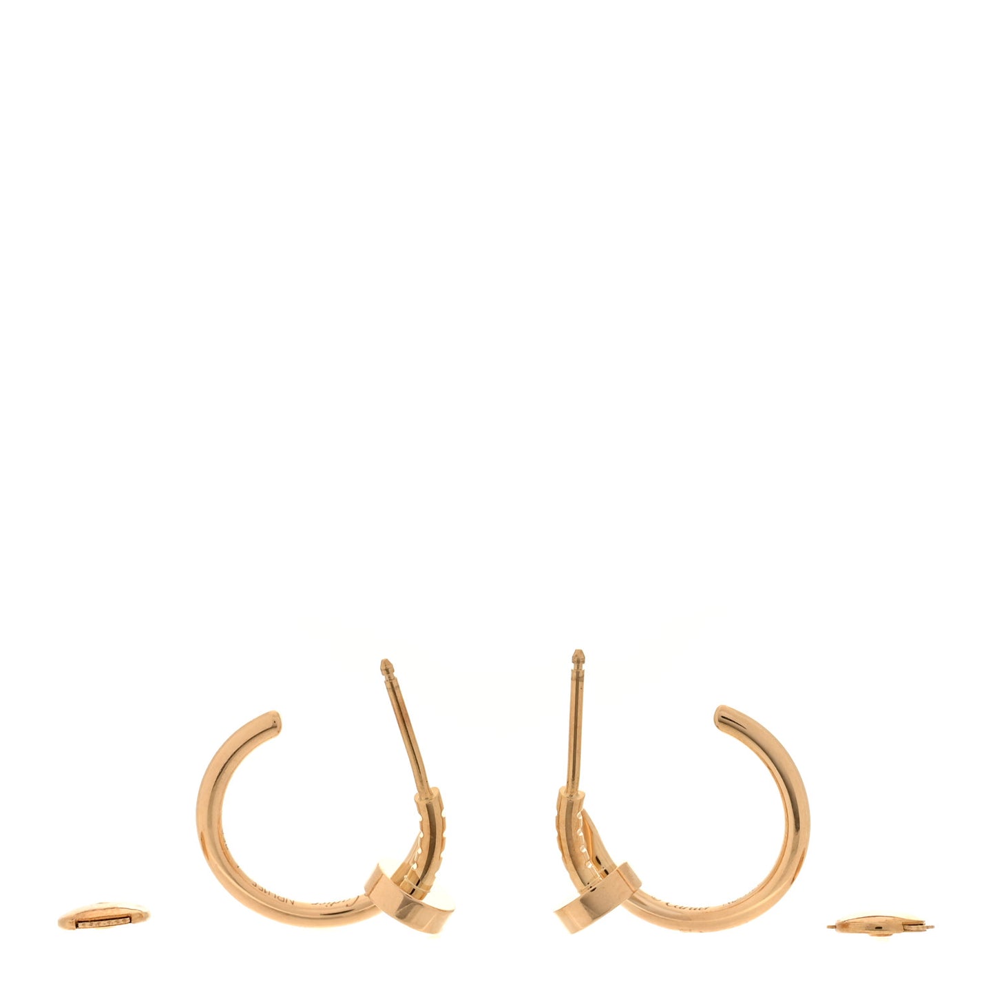 18K Yellow Gold Juste Un Clou Hoop Earrings