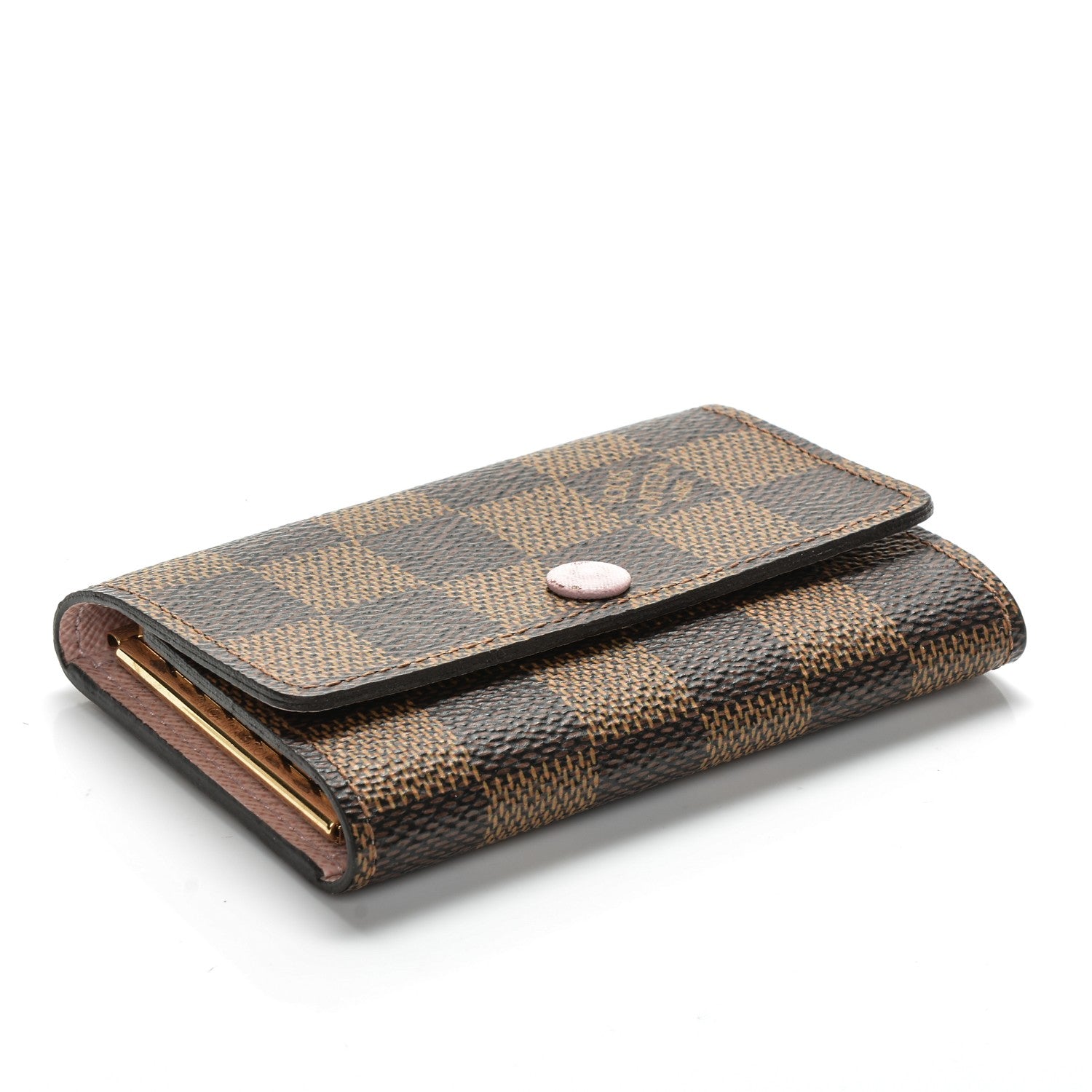 Louis Vuitton Damier Ebene Multicles 6 Key Holder Rose Ballerine 4 of 7