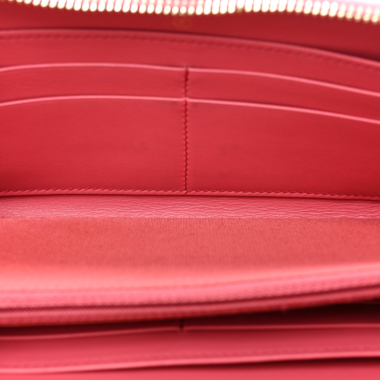 Lambskin Quilted Chanel 19 Zip Around Wallet Pink