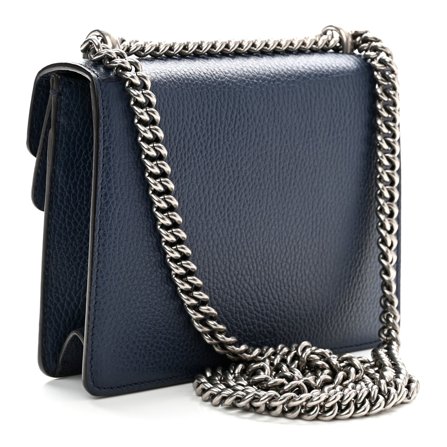Dollar Calfskin Crystal Mini Dionysus Shoulder Bag Blue Agata Montana Sapphire