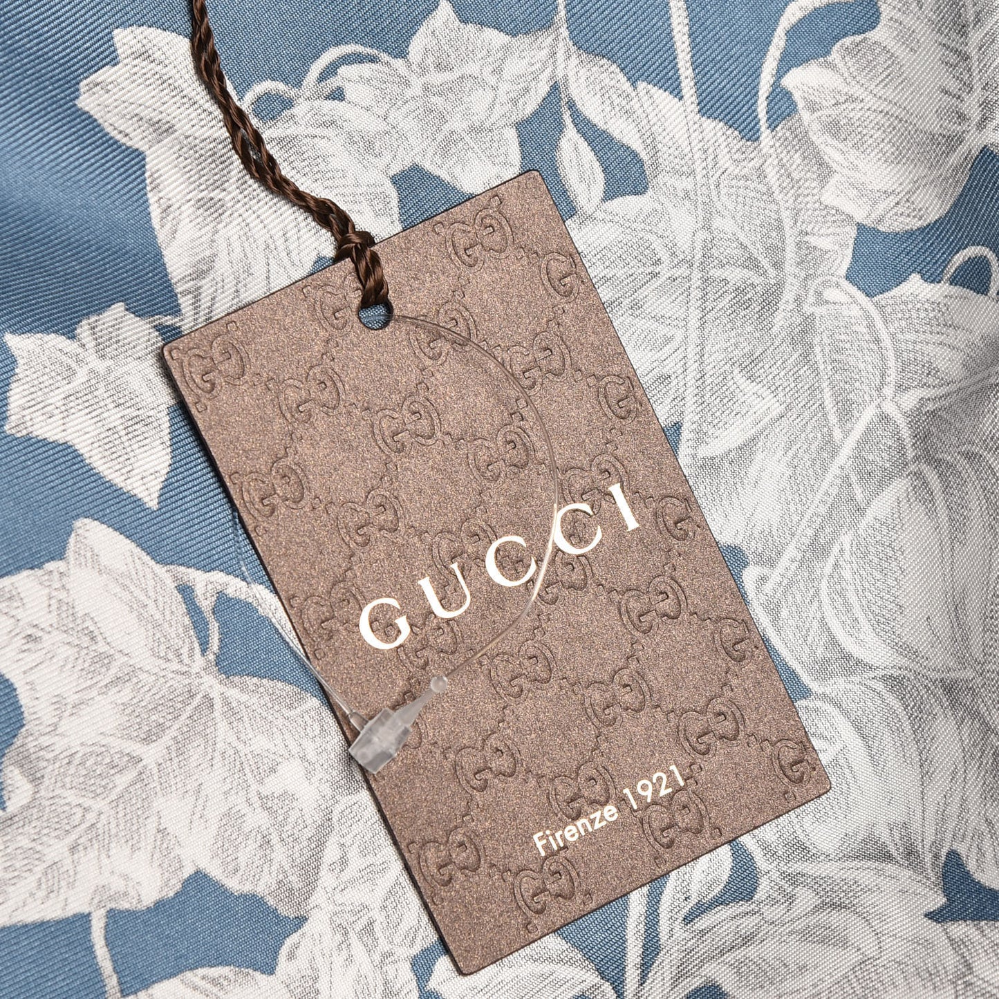 Silk Wondergarden Monogram Square Scarf