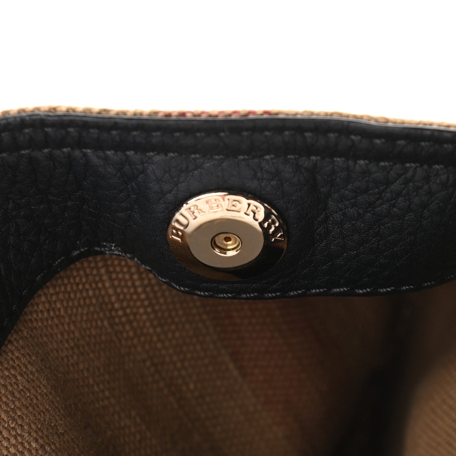 Burberry Canvas Mega Check Mini Ashby Tassel Crossbody Black 7 of 11
