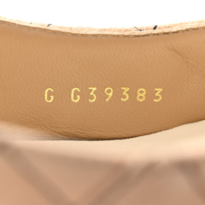 Chanel Suede Kidskin Patent Cap Toe Quilted Mary Jane Flats 39.5 Beige Black 8 of 9