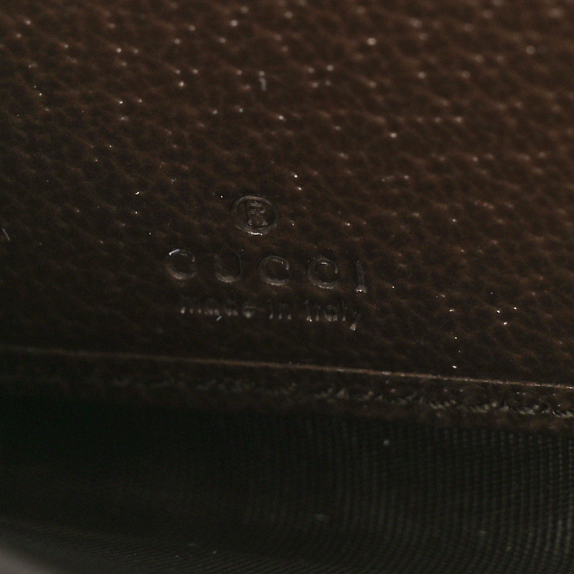 GG Supreme Monogram Web Ophidia Zip Around Wallet Brown