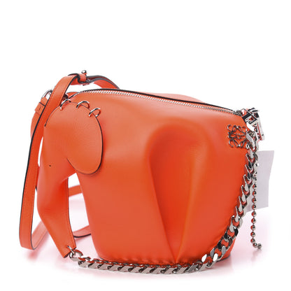 Loewe Calfskin Mini Punk Elephant Crossbody Bag Orange 1 of 10