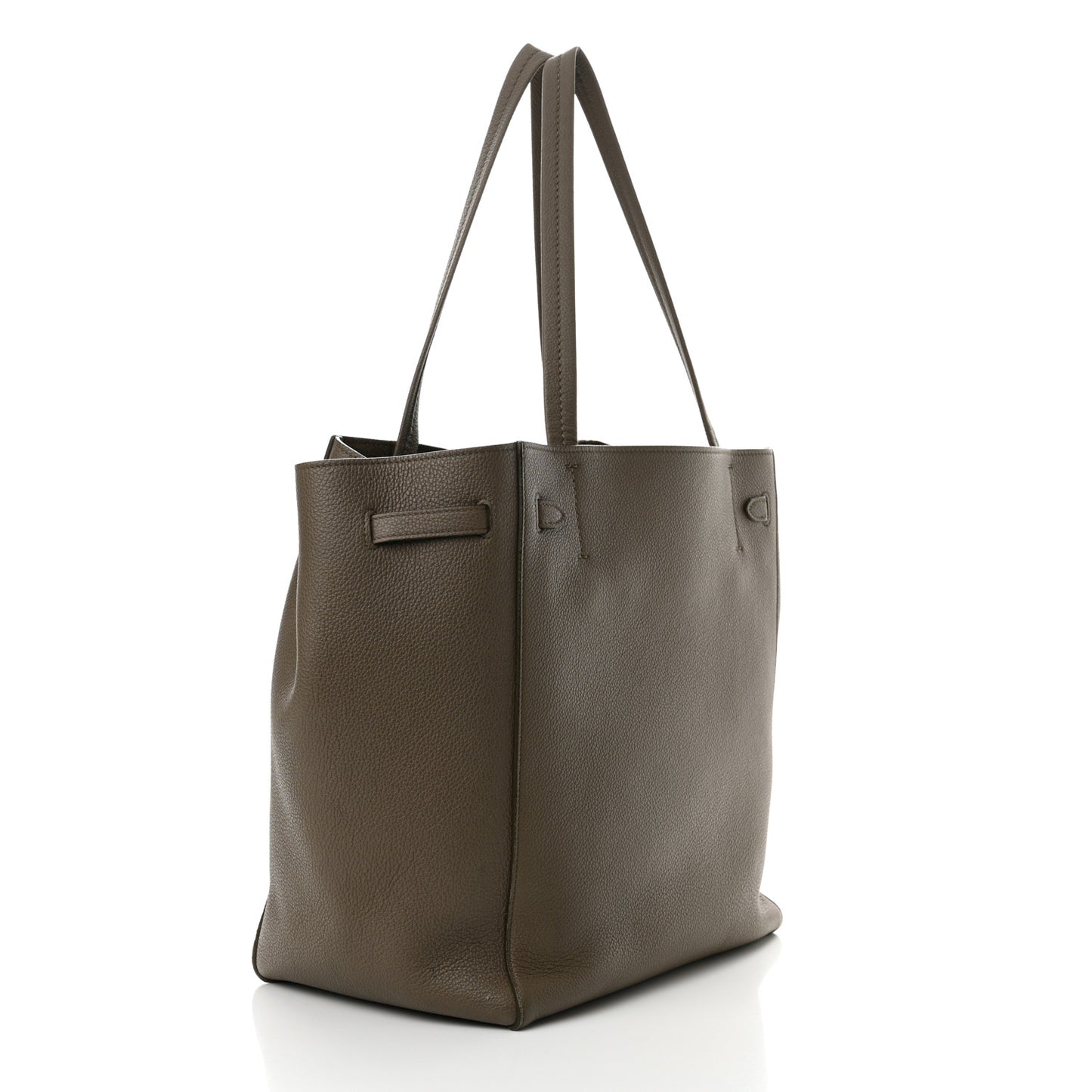 Soft Grained Calfskin Small Belt Cabas Phantom Taupe