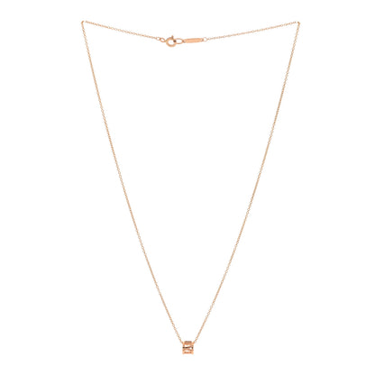 Tiffany 18K Rose Gold Atlas Open Pendant Necklace 3 of 6