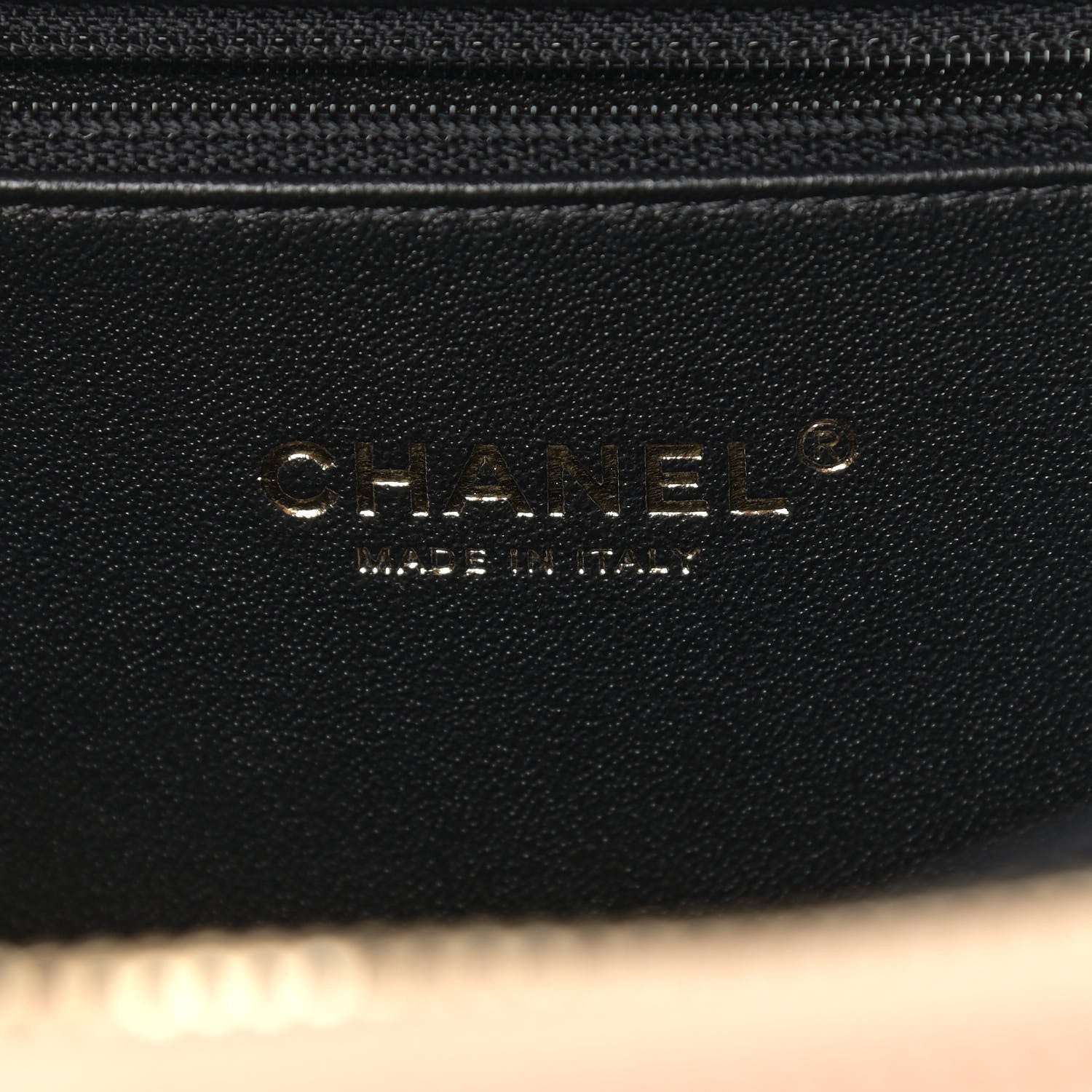 Chanel Caviar Quilted Medium CC Filigree Vanity Case Beige Black 6 of 13