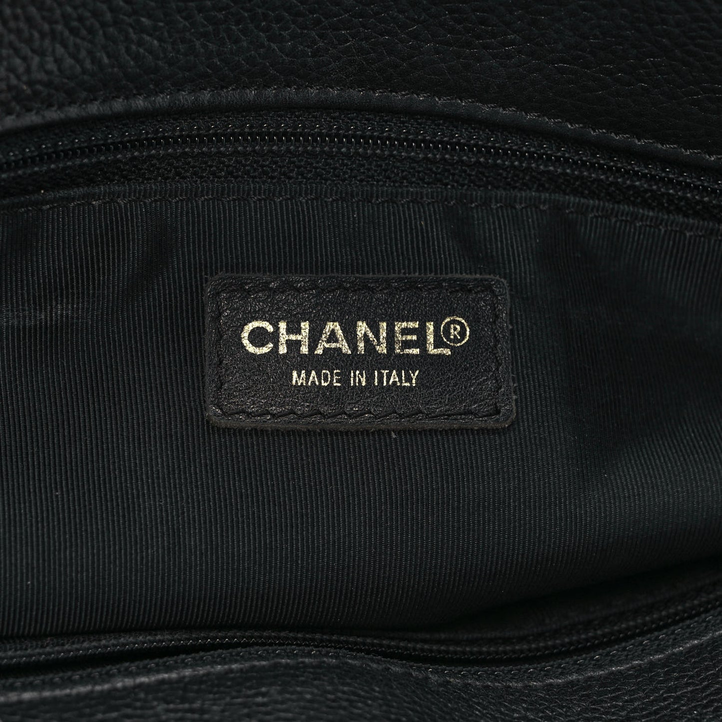 Calfskin Cerf Executive Shopper Tote Black